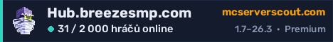 Banner serveru Hub.breezesmp.com