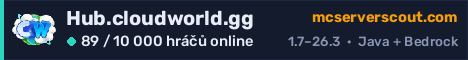 Banner serveru Hub.cloudworld.gg