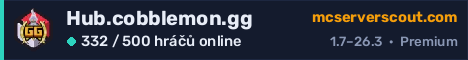 Banner serveru Hub.cobblemon.gg