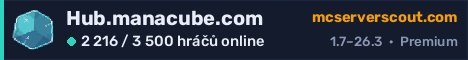 Banner serveru Hub.manacube.com