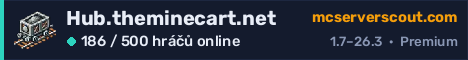 Banner serveru Hub.theminecart.net