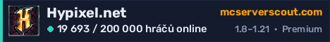 Banner serveru Hypixel.net