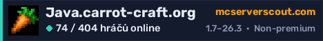 Banner serveru Java.carrot-craft.org