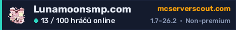 Banner serveru Lunamoonsmp.com