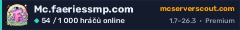 Banner serveru Mc.faeriessmp.com