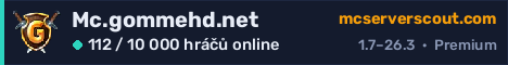 Banner serveru Mc.gommehd.net