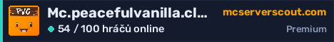 Banner serveru Mc.peacefulvanilla.club