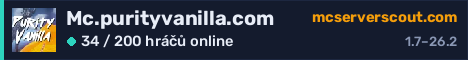 Banner serveru Mc.purityvanilla.com
