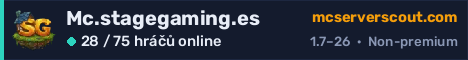 Banner serveru Mc.stagegaming.es