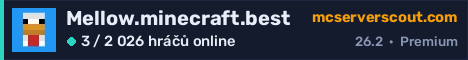 Banner serveru Mellow.minecraft.best