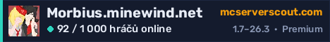 Banner serveru Morbius.minewind.net