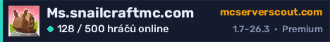 Banner serveru Ms.snailcraftmc.com