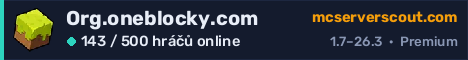 Banner serveru Org.oneblocky.com