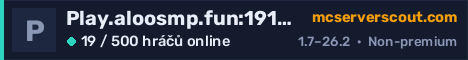 Banner serveru Play.aloosmp.fun:19132