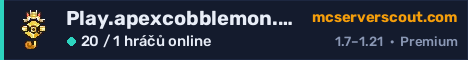 Banner serveru Play.apexcobblemon.com