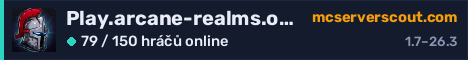 Banner serveru Play.arcane-realms.org:50715