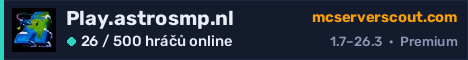 Banner serveru Play.astrosmp.nl