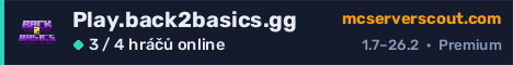 Banner serveru Play.back2basics.gg