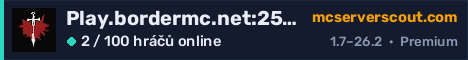 Banner serveru Play.bordermc.net:25576
