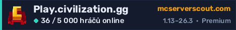 Banner serveru Play.civilization.gg
