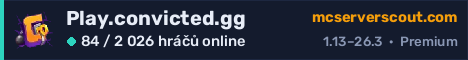 Banner serveru Play.convicted.gg
