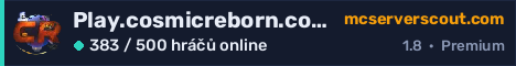 Banner serveru Play.cosmicreborn.com