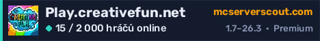 Banner serveru Play.creativefun.net