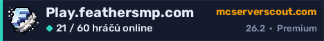 Banner serveru Play.feathersmp.com
