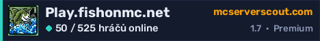 Banner serveru Play.fishonmc.net