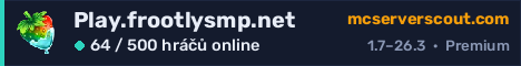 Banner serveru Play.frootlysmp.net