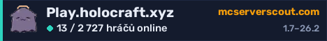 Banner serveru Play.holocraft.xyz