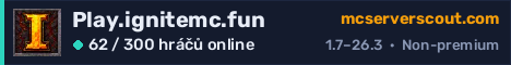 Banner serveru Play.ignitemc.fun