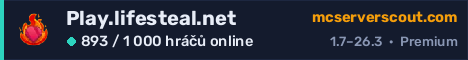 Banner serveru Play.lifesteal.net