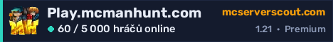 Banner serveru Play.mcmanhunt.com