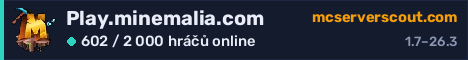 Banner serveru Play.minemalia.com