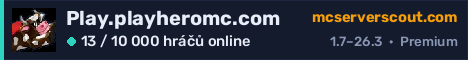 Banner serveru Play.playheromc.com