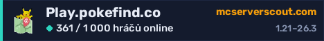 Banner serveru Play.pokefind.co