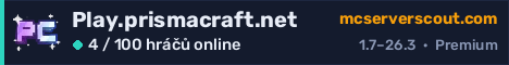 Banner serveru Play.prismacraft.net