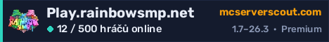 Banner serveru Play.rainbowsmp.net
