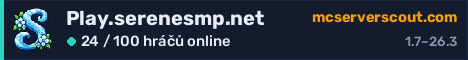 Banner serveru Play.serenesmp.net