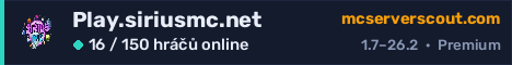 Banner serveru Play.siriusmc.net