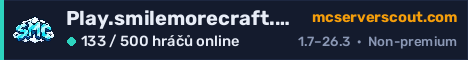 Banner serveru Play.smilemorecraft.com