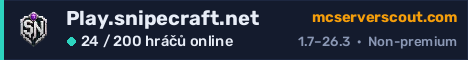 Banner serveru Play.snipecraft.net