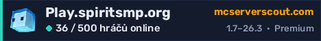 Banner serveru Play.spiritsmp.org