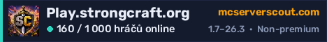 Banner serveru Play.strongcraft.org