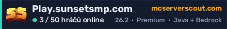 Banner serveru Play.sunsetsmp.com