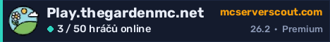 Banner serveru Play.thegardenmc.net