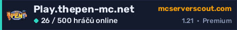 Banner serveru Play.thepen-mc.net