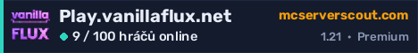 Banner serveru Play.vanillaflux.net