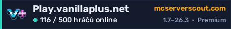 Banner serveru Play.vanillaplus.net